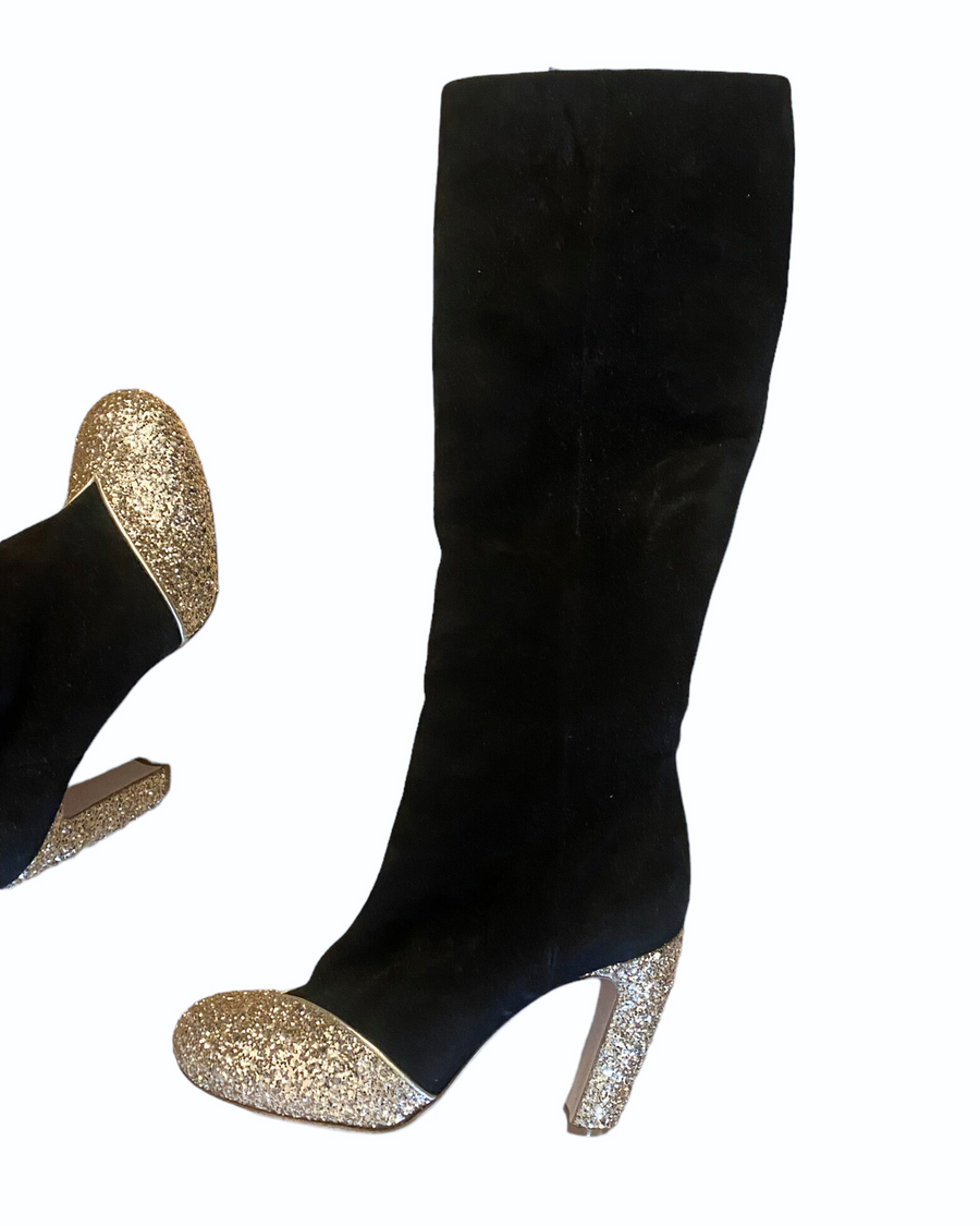 Bottes Miu Miu paillettes