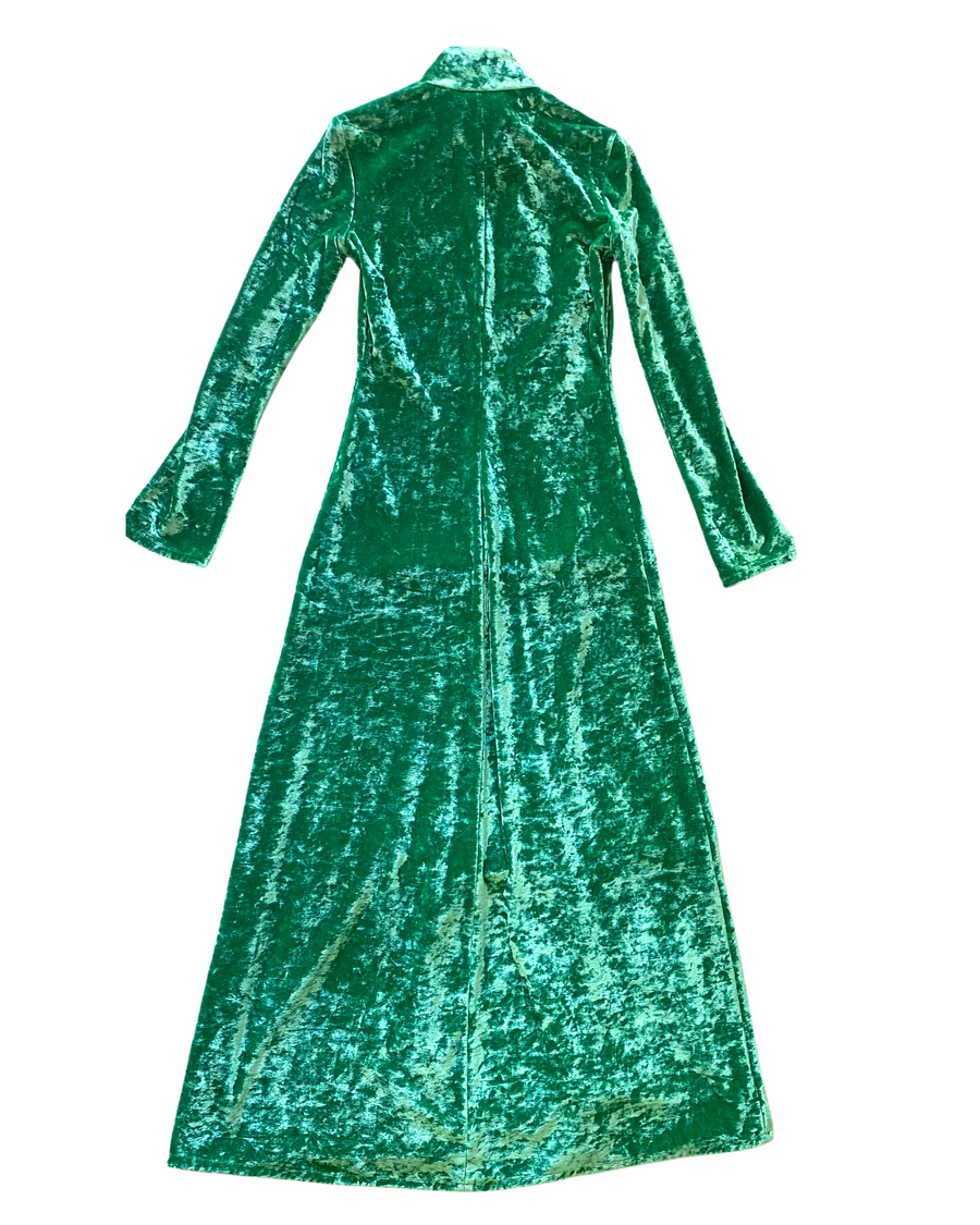 Robe The Attico velour vert