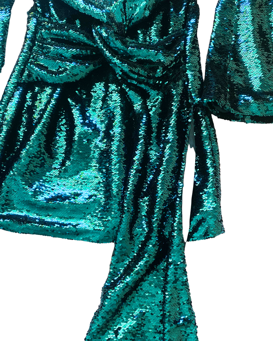 Robe 16Arlington sequins verte