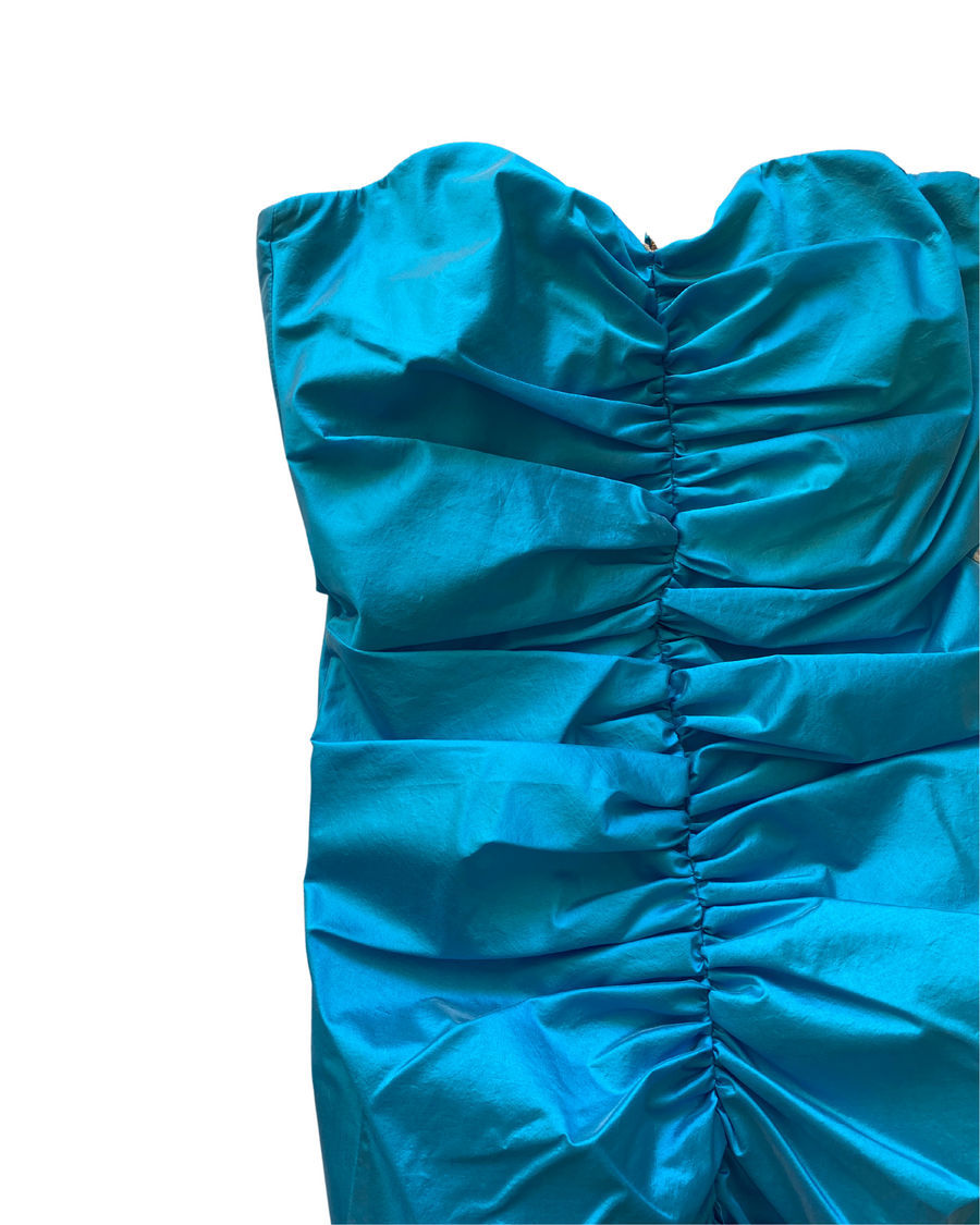 Robe The Attico Bleue turquoise