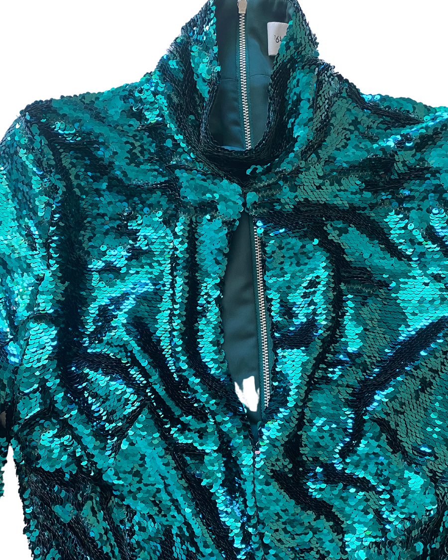 Robe 16Arlington sequins verte