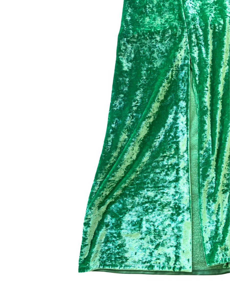 Robe The Attico velour vert