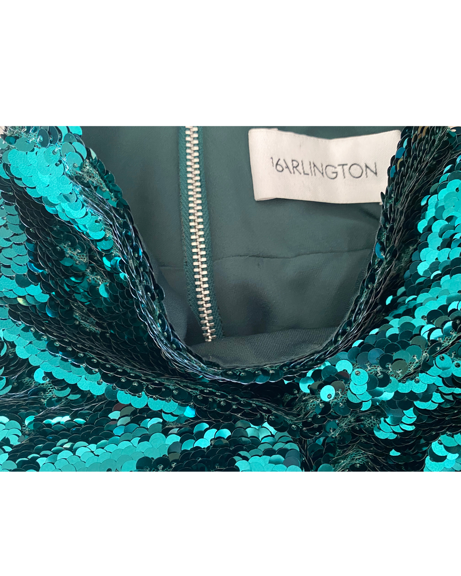 Robe 16Arlington sequins verte