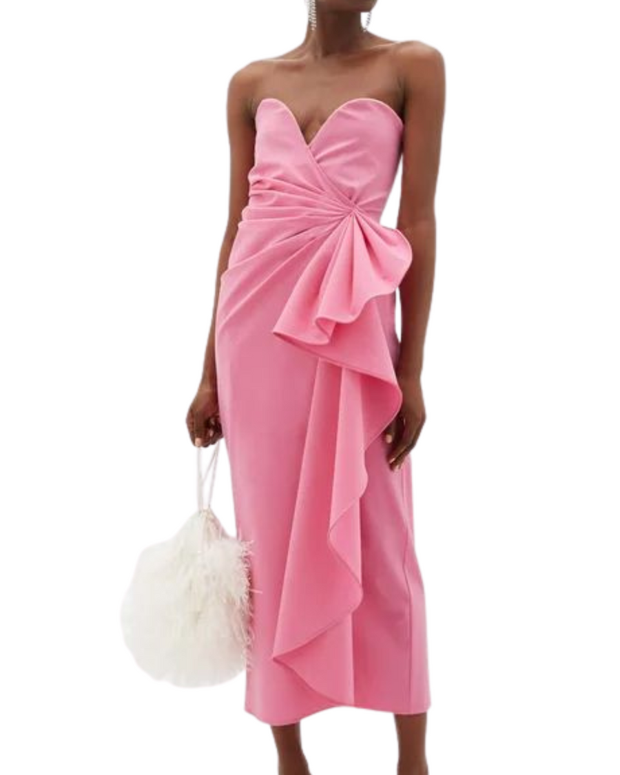 Robe Bustier The Attico rose